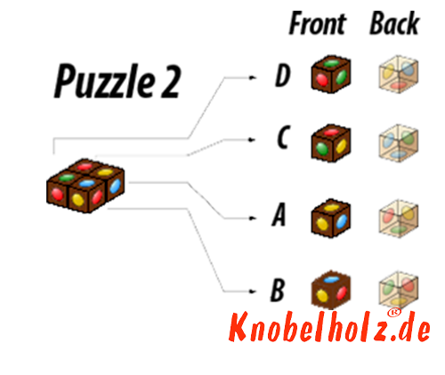 Головоломка решения Crazy 4 светофора игра дерева в Puzzlevariante 2 с 4 цветами на вершине и каждый разные цвета по бокам