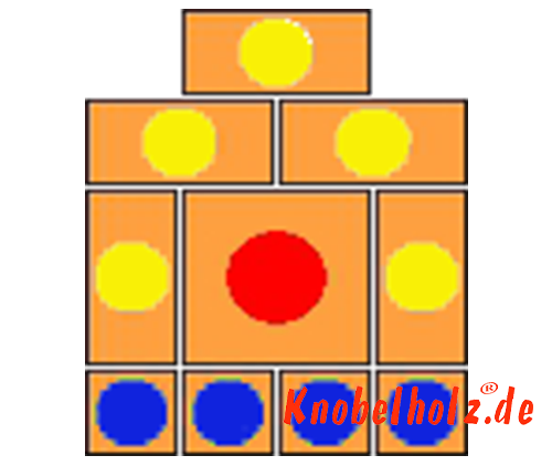 Khun Pan Startvariante mit 10 Schritten samena wooden puzzle