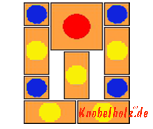 Khun Pan Sliding Game Start variant with 100 steps samena wooden puzzle