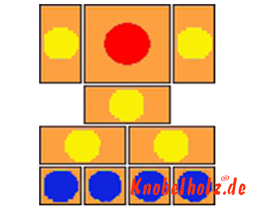 Khun Pan Sliding Game Uruchom wariant z 104 krokami samena drewniane puzzle