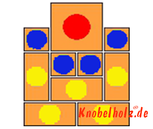 Khun Pan Sliding Game Start variant with 93 steps samena wooden puzzle