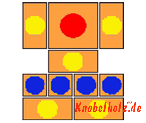 Khun Pan Sliding Game Start variant with 94 steps samena wooden puzzle
