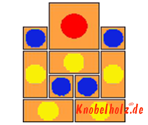 Khun Pan Sliding Game Start variant with 97 steps samena wooden puzzle