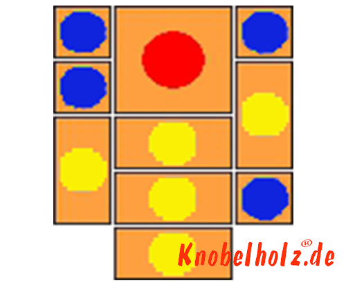 Khun Pan Sliding Game Start variant with 98 steps samena wooden puzzle