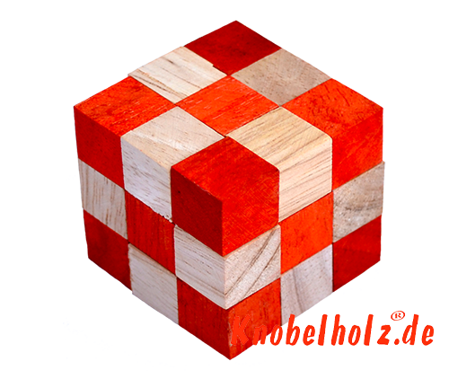 snake cube level orange solve it if you can the wooden puzzle