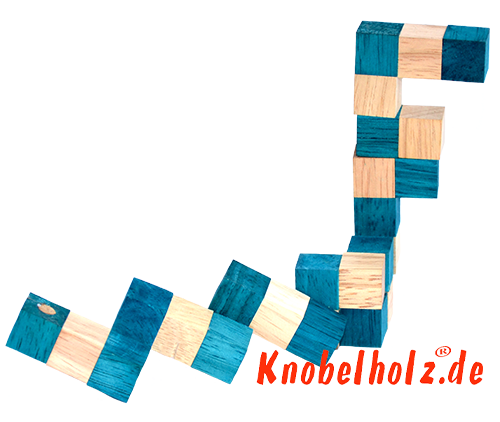 Snake cube niveau boîte puzzle semelles orange étape 3 solution pour le serpent cube en bois puzzle