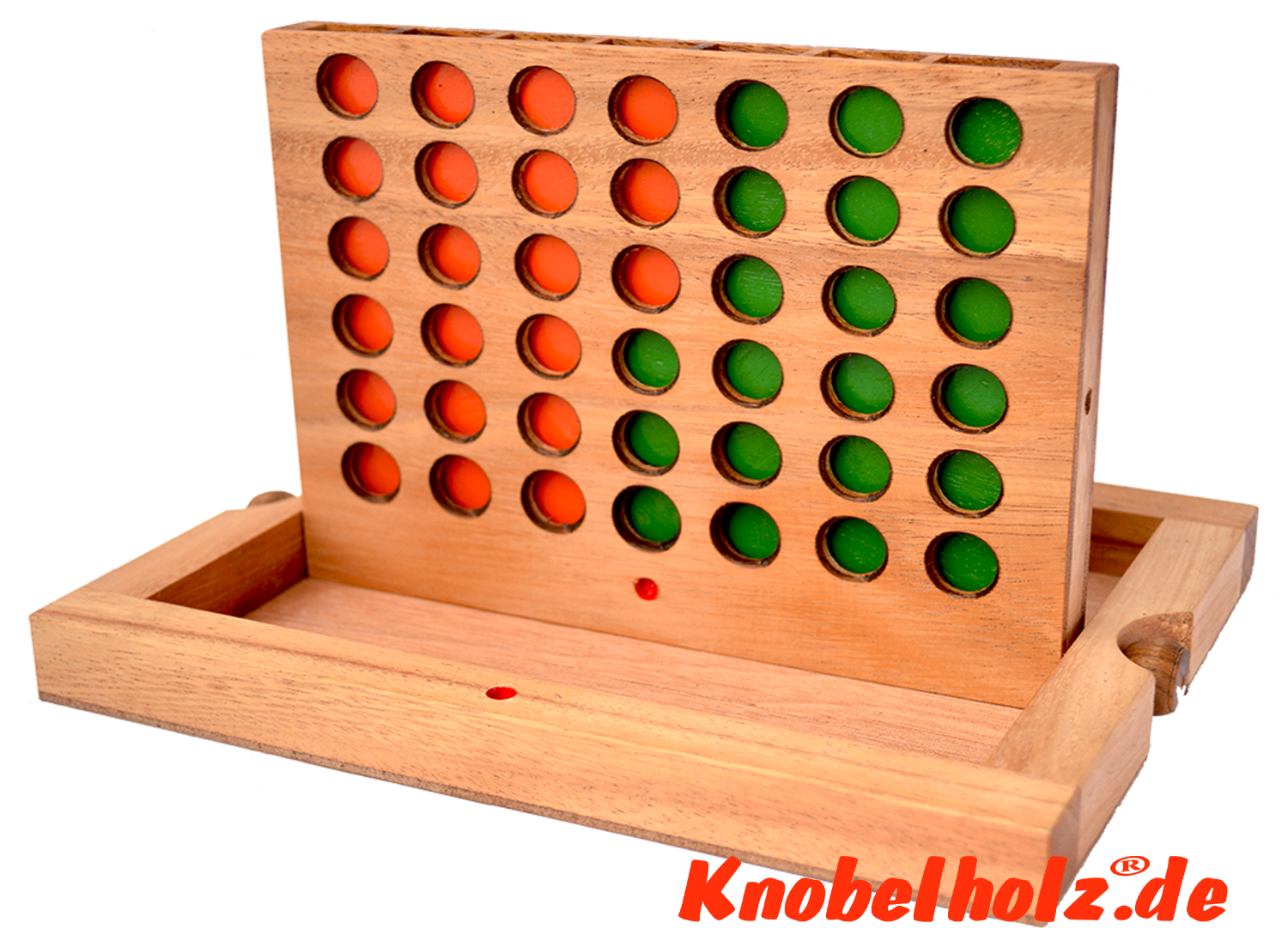 connettere quattro bingo quattro in fila con i chip in scatola di legno samanea