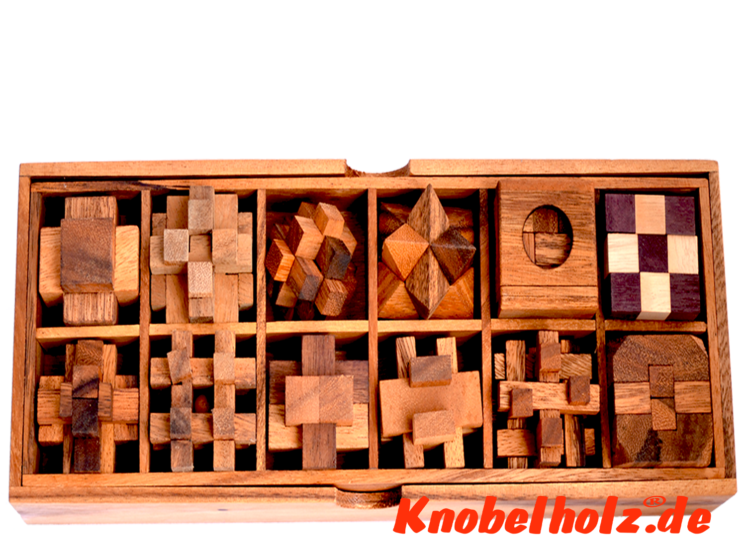 Drewniane pudełko zestaw pudełko z 12 puzzle