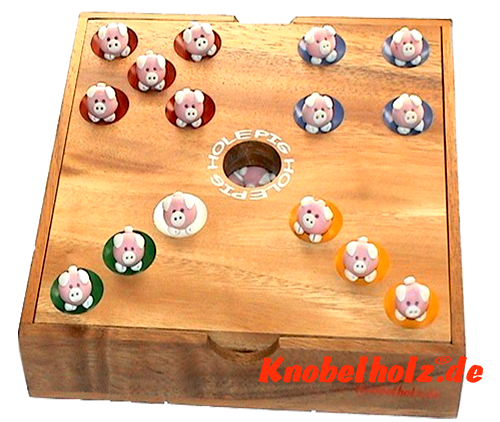 Pig game Pig Hole, Big Hole the dice game for the whole family of Knobelholz