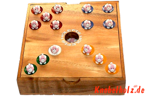 Würfelspiele und Gesellschaftsspiele aus Samanea Holz Schweinchenspiel Pig Hole das Würfelspiel für die ganze Familie