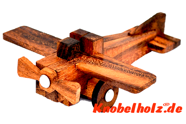 Flugzeug 3D Jumbo Holzpuzzle Kinderpuzzle airplane wooden, IQ Puzzle, Geduld Puzzle, Denkspiel in den Maßen 30,0 x 28,5x 9,5 cm, samanea children puzzle