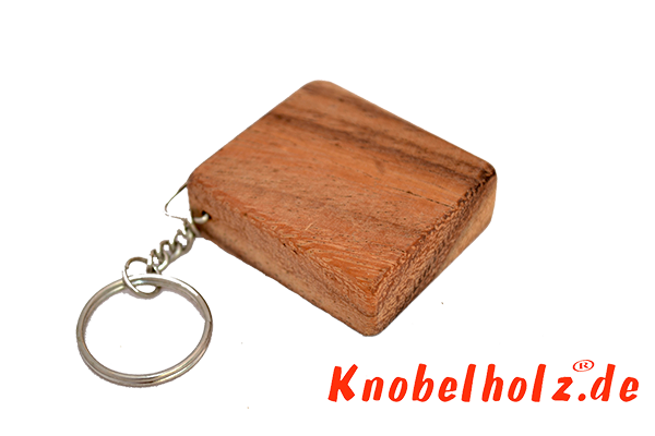 Marble Box Puzzle als Schlüsselanhänger Puzzle aus Holz in den Maßen 4,0 x 3,2 x 2,0 cm, monkey pod brain teaser