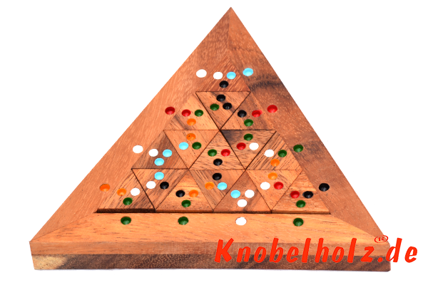 Colour Match Triangle das Farbpuzzle Dominotriangle mit farbigen Punkten