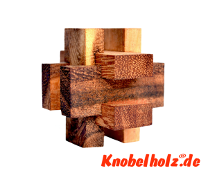 Anax small Holzpuzzle mit 6 Teilen aus Holz zum knobeln, Knobelspiel, knobelbox, logik puzzle,