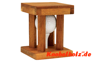 Golfball Puzzle 3D Golf Puzzle Interlock, IQ Puzzle, Geduld Puzzle, Denkspiel in den Maßen 9,5 x 9,5 x 9,5 cm, monkey pod teaser